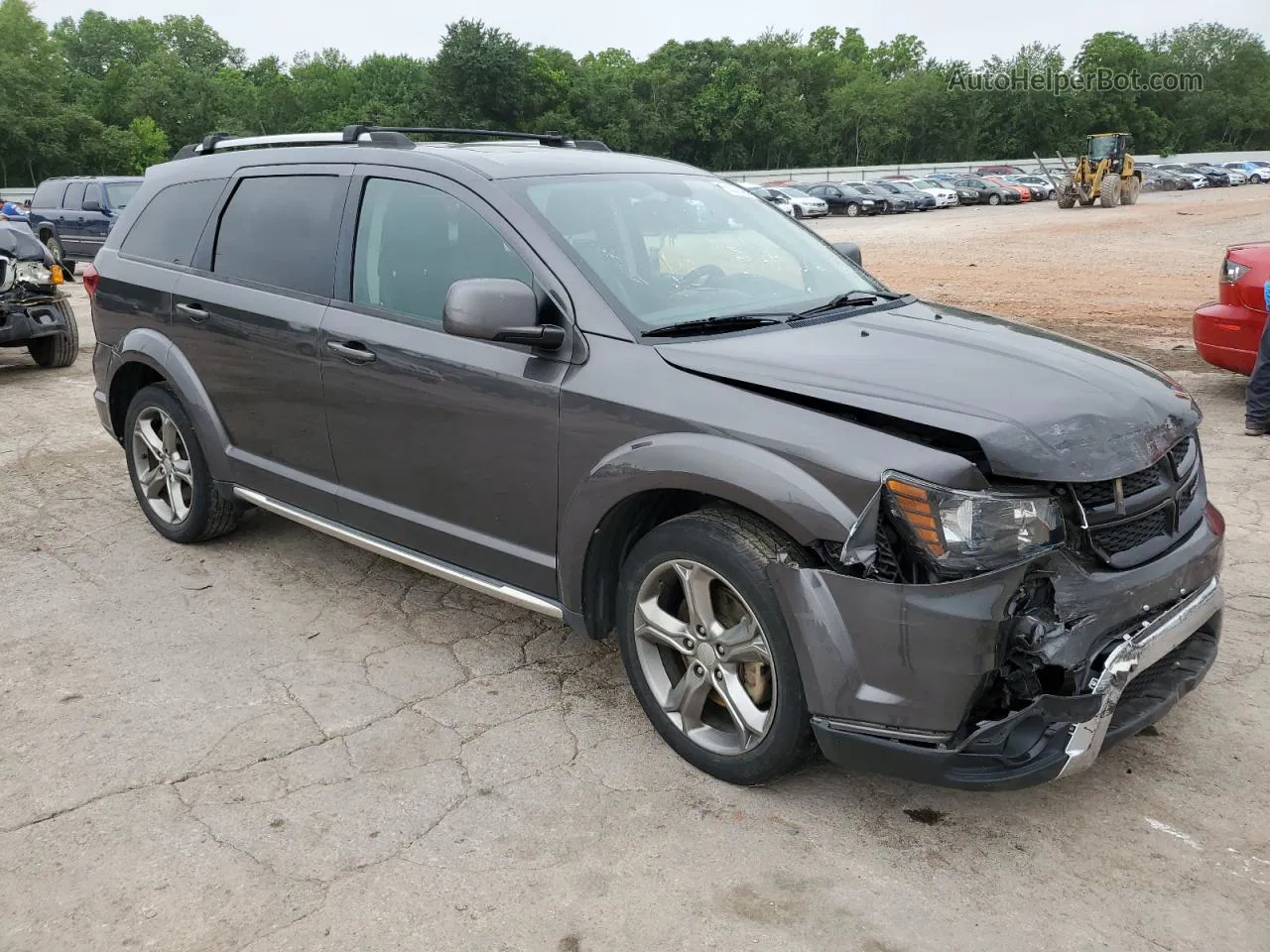 2017 Dodge Journey Crossroad Charcoal vin: 3C4PDCGG6HT625587