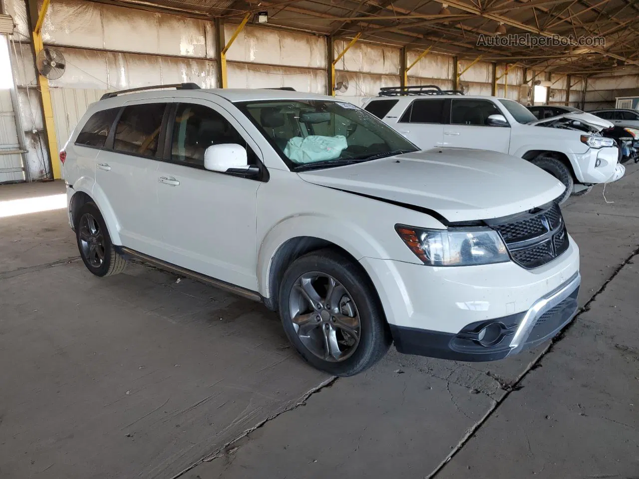 2017 Dodge Journey Crossroad Белый vin: 3C4PDCGG6HT677530