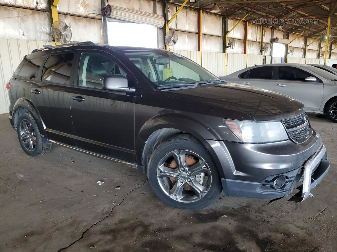 2017 Dodge Journey Crossroad Gray vin: 3C4PDCGG7HT518595