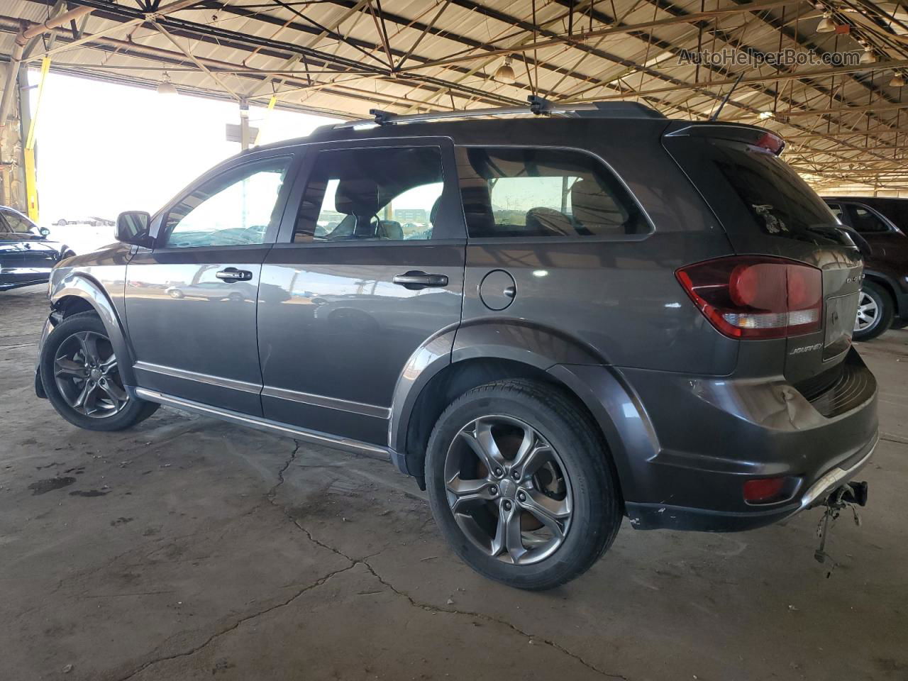 2017 Dodge Journey Crossroad Gray vin: 3C4PDCGG7HT518595