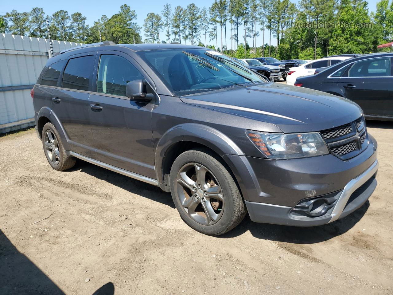 2014 Dodge Journey Crossroad Gray vin: 3C4PDCGG8ET278341