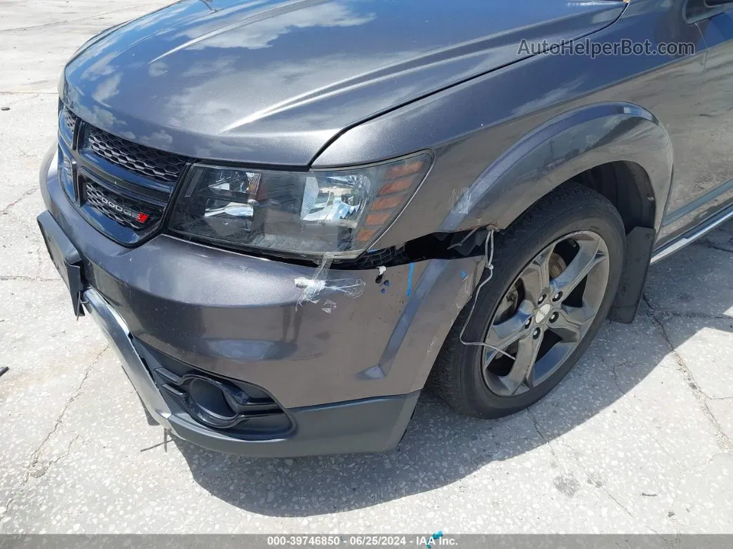 2015 Dodge Journey Crossroad Gray vin: 3C4PDCGG8FT714459