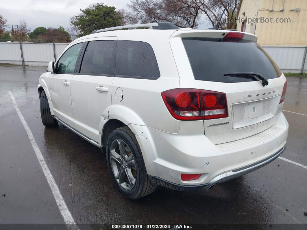 2016 Dodge Journey Crossroad Plus White vin: 3C4PDCGG8GT166447