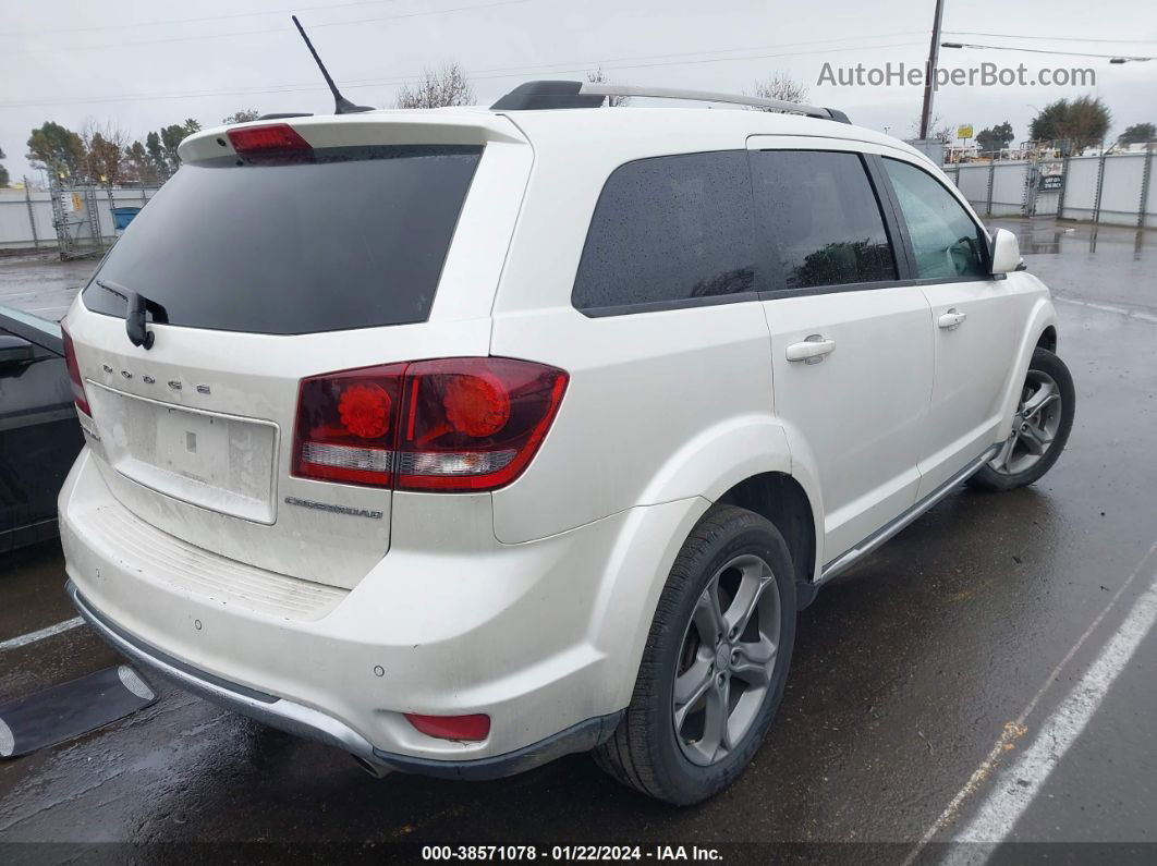 2016 Dodge Journey Crossroad Plus White vin: 3C4PDCGG8GT166447