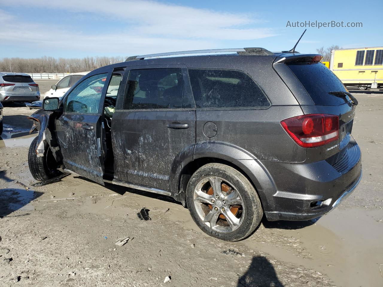 2016 Dodge Journey Crossroad Gray vin: 3C4PDCGG8GT169140