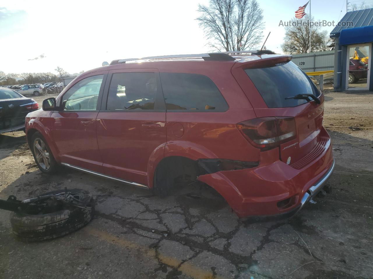 2016 Dodge Journey Crossroad Red vin: 3C4PDCGG8GT186505