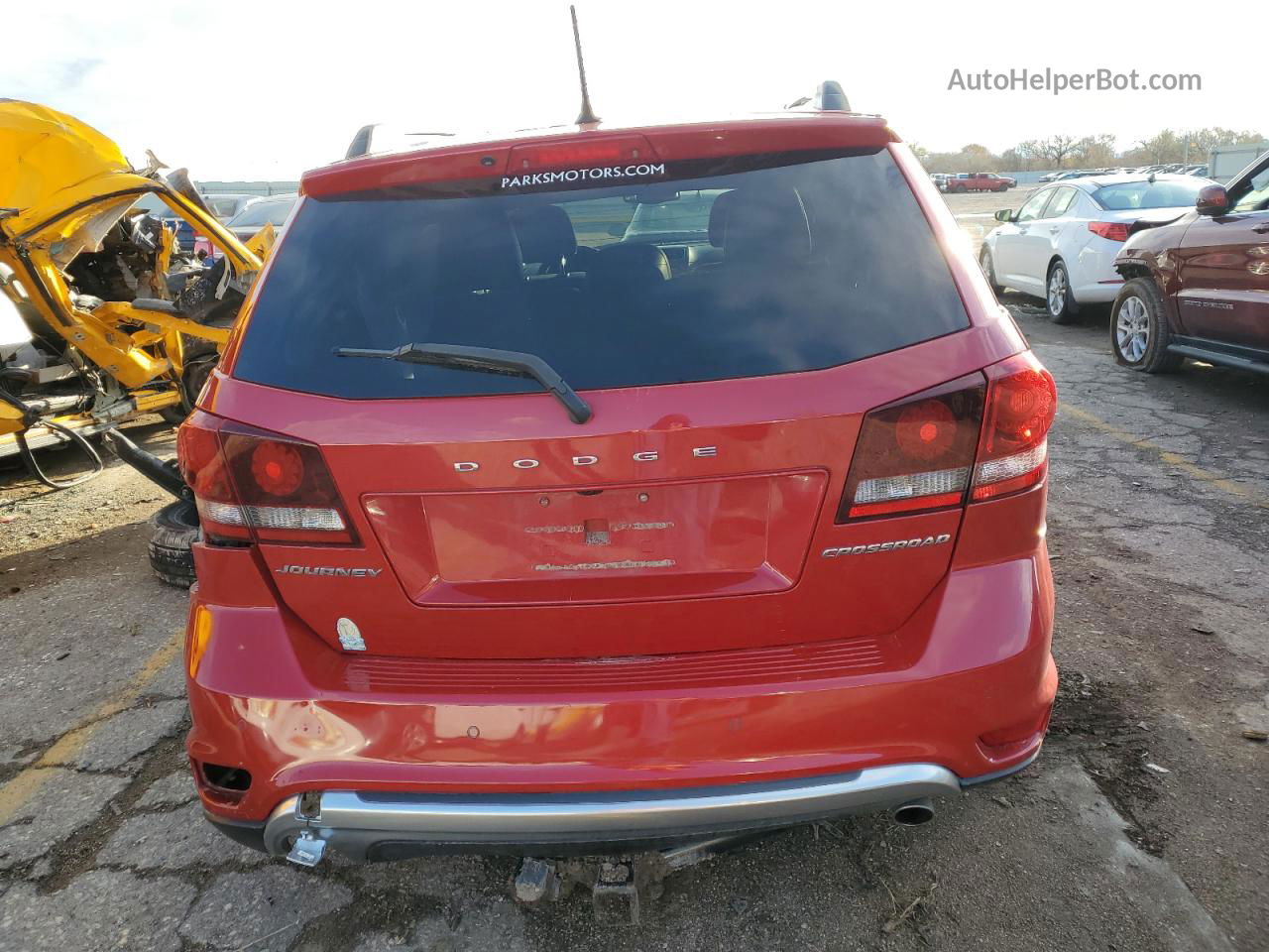 2016 Dodge Journey Crossroad Red vin: 3C4PDCGG8GT186505