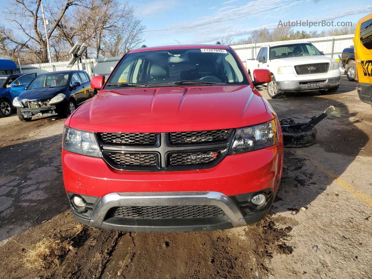 2016 Dodge Journey Crossroad Red vin: 3C4PDCGG8GT186505