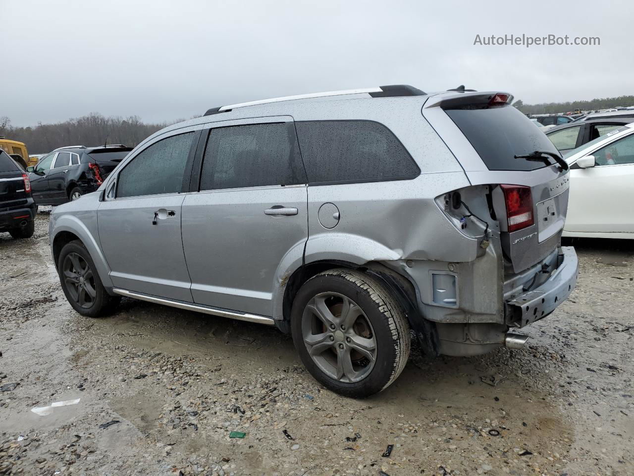 2017 Dodge Journey Crossroad Silver vin: 3C4PDCGG8HT532117