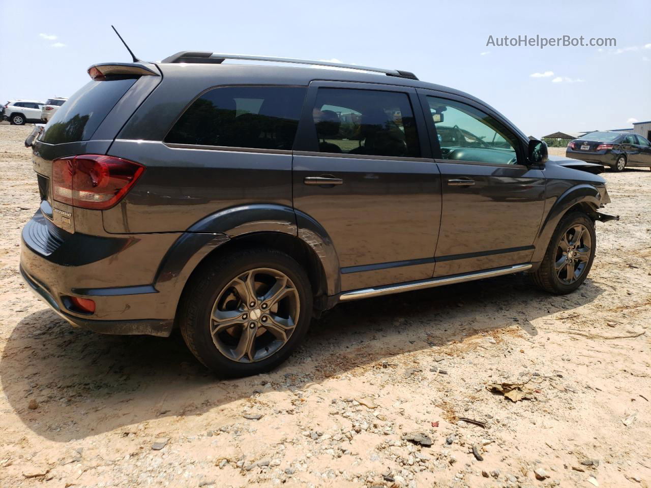 2017 Dodge Journey Crossroad Gray vin: 3C4PDCGG8HT536412