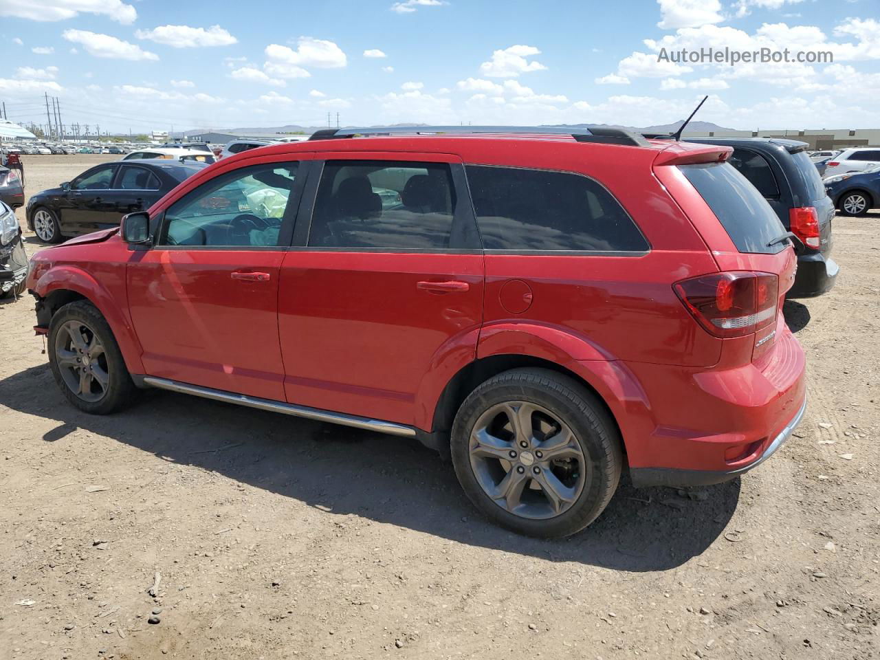 2017 Dodge Journey Crossroad Red vin: 3C4PDCGG8HT548074