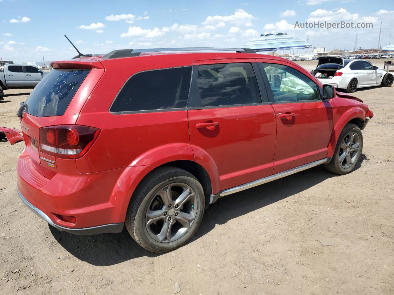 2017 Dodge Journey Crossroad Red vin: 3C4PDCGG8HT548074