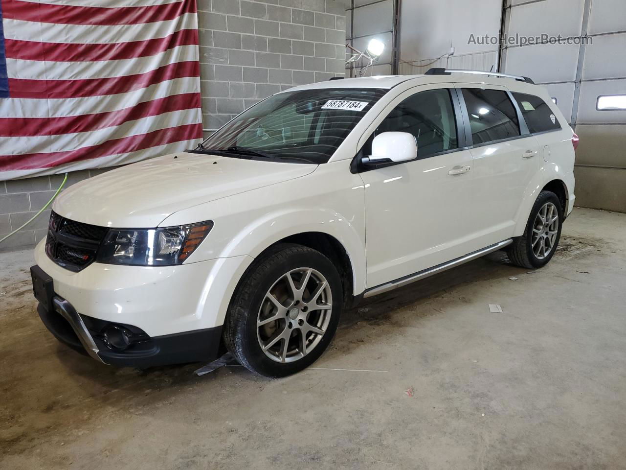 2017 Dodge Journey Crossroad White vin: 3C4PDCGG8HT626479