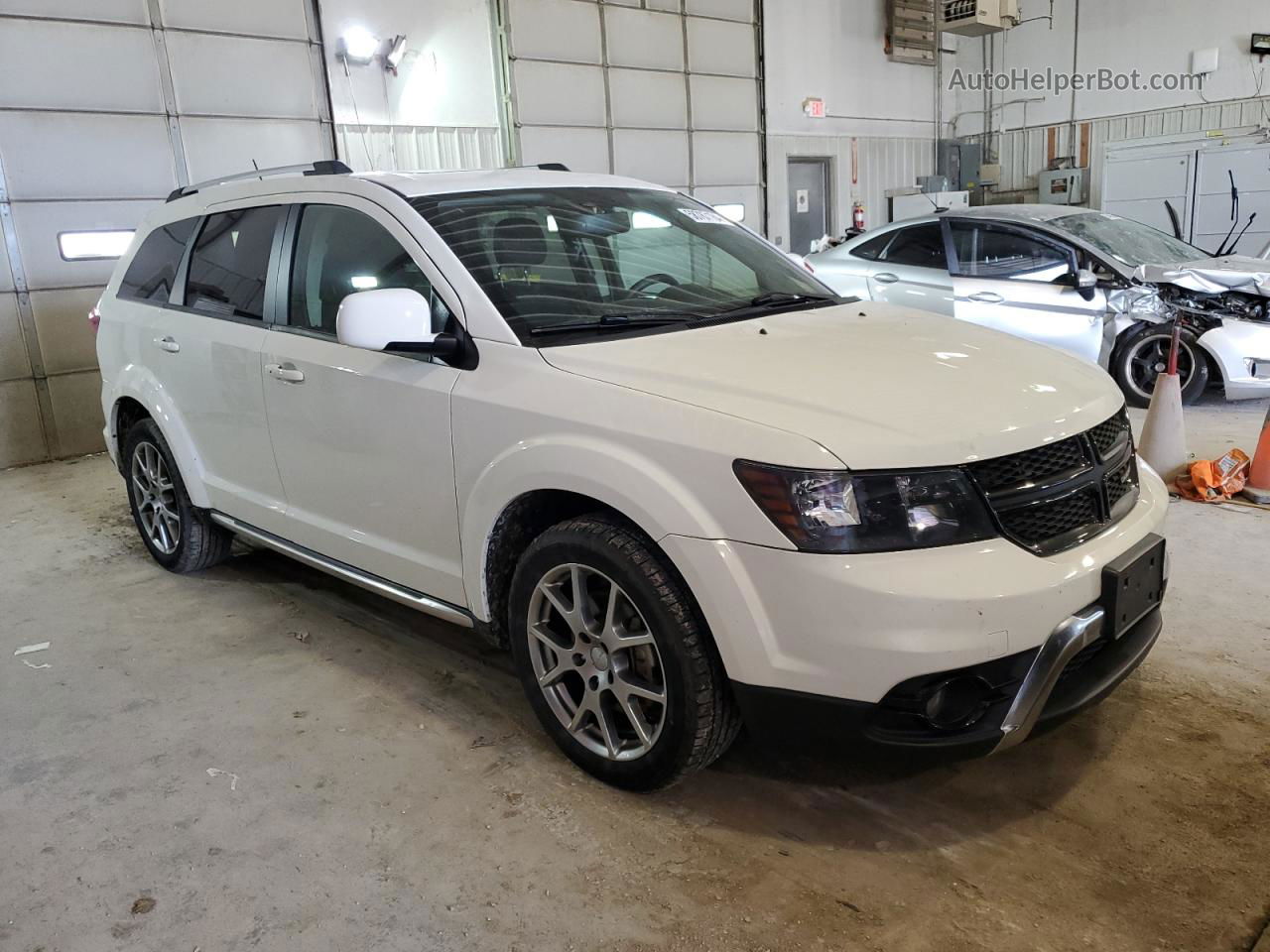 2017 Dodge Journey Crossroad White vin: 3C4PDCGG8HT626479