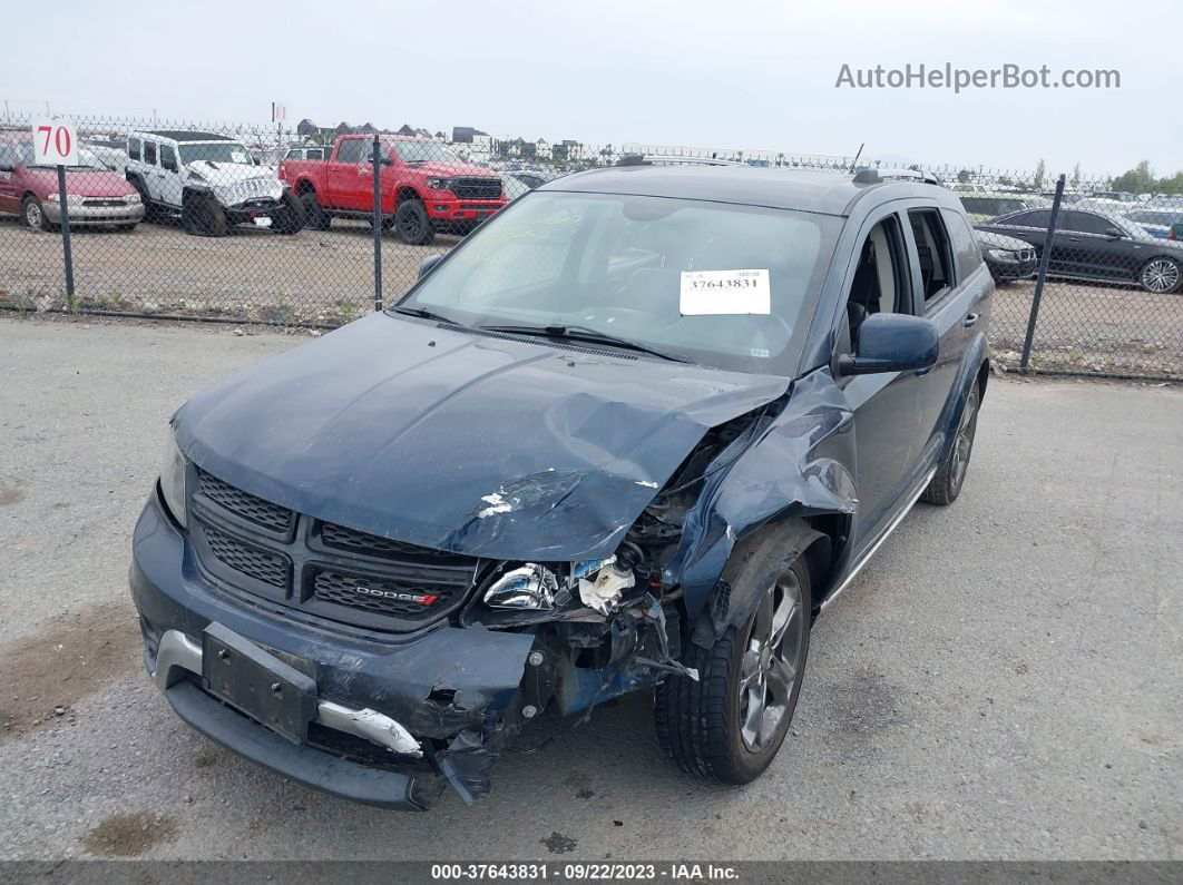 2015 Dodge Journey Crossroad Blue vin: 3C4PDCGG9FT593960