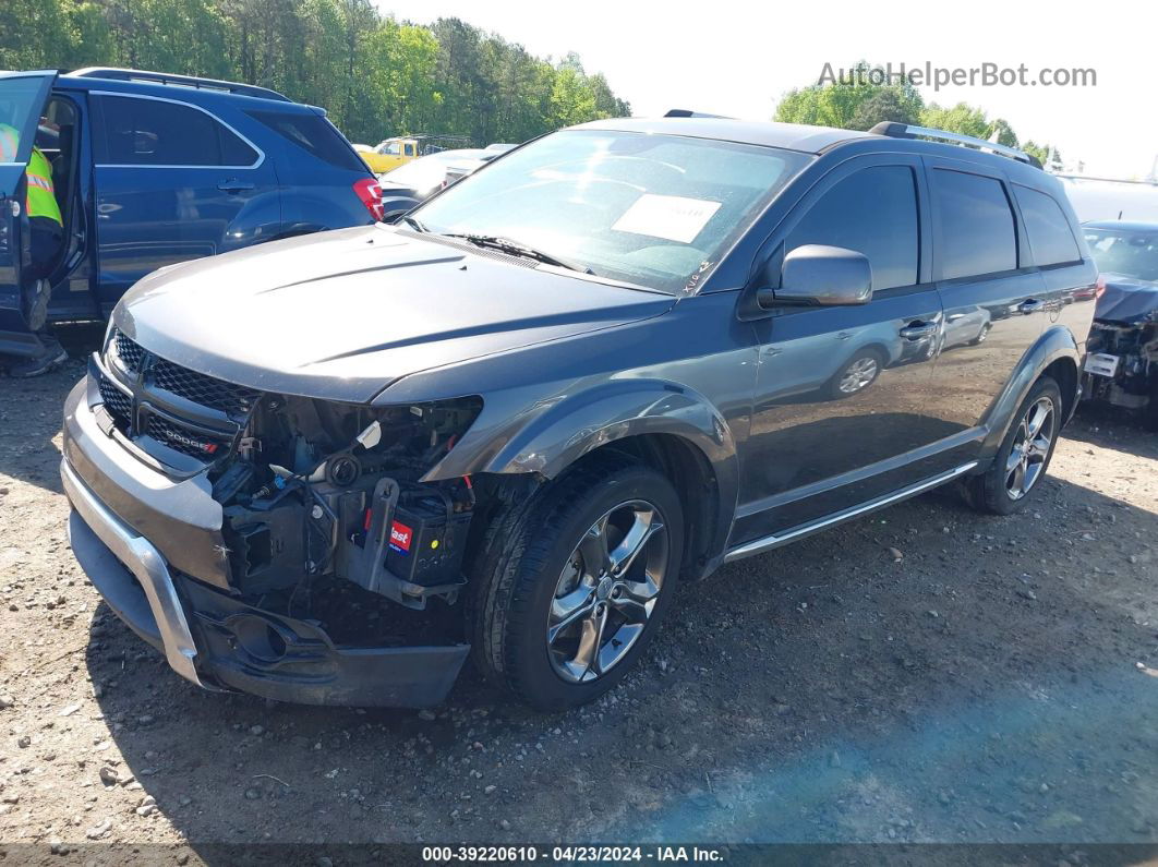 2017 Dodge Journey Crossroad Plus Gray vin: 3C4PDCGG9HT510532