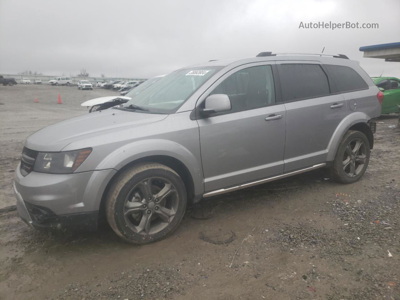 2017 Dodge Journey Crossroad Silver vin: 3C4PDCGG9HT535981