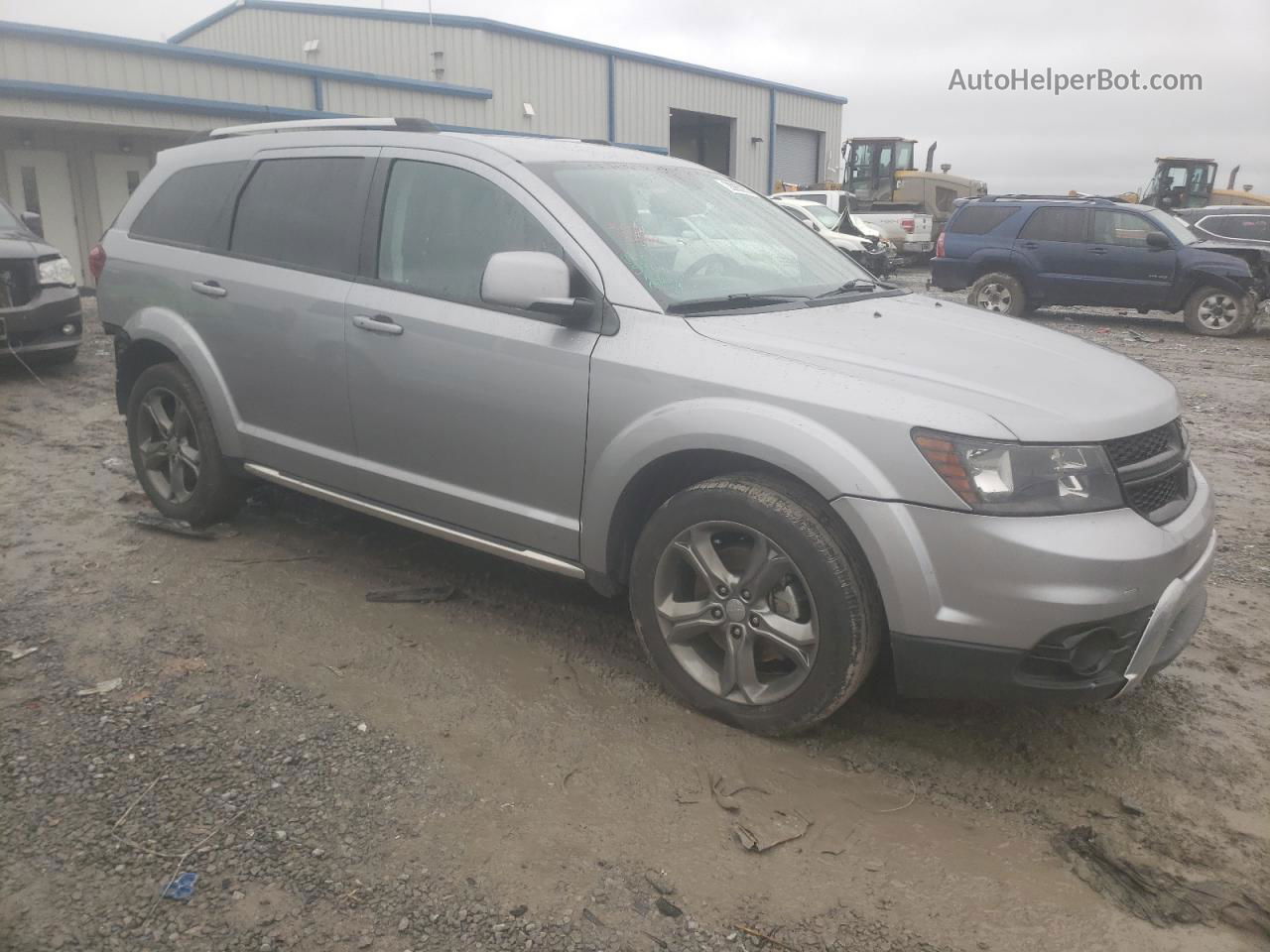 2017 Dodge Journey Crossroad Silver vin: 3C4PDCGG9HT535981