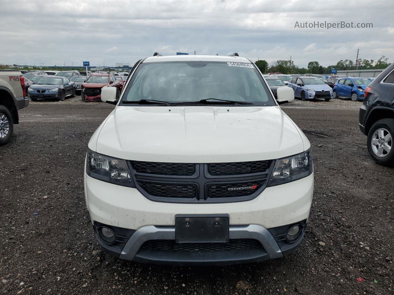 2017 Dodge Journey Crossroad White vin: 3C4PDCGG9HT617841