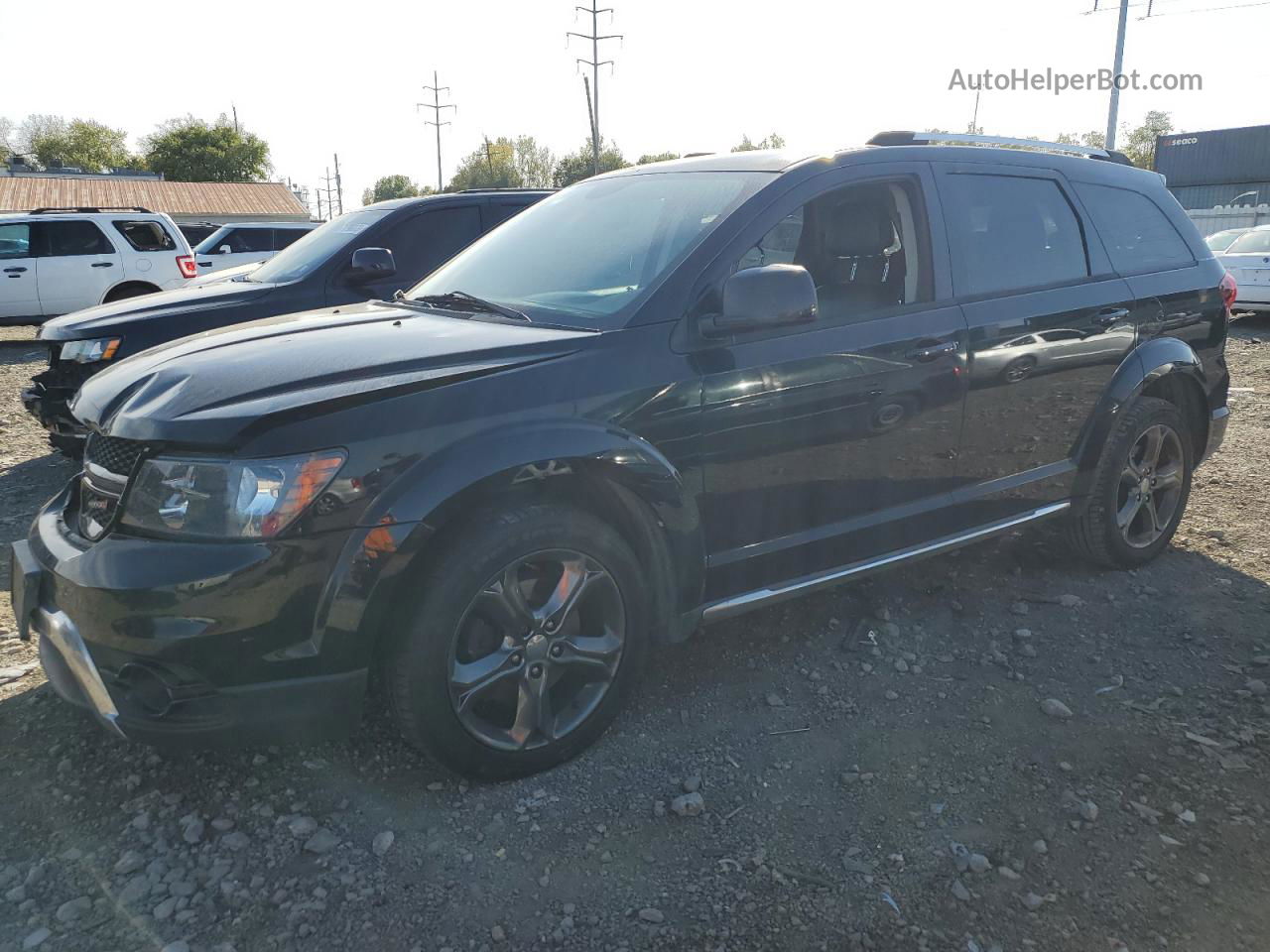 2015 Dodge Journey Crossroad Black vin: 3C4PDCGGXFT543455