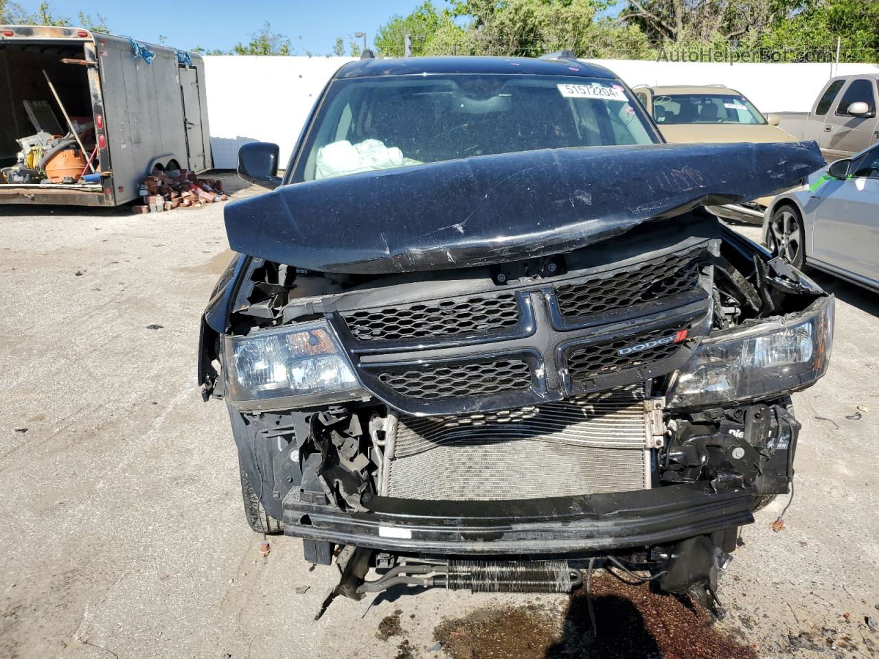 2015 Dodge Journey Crossroad Black vin: 3C4PDCGGXFT631499