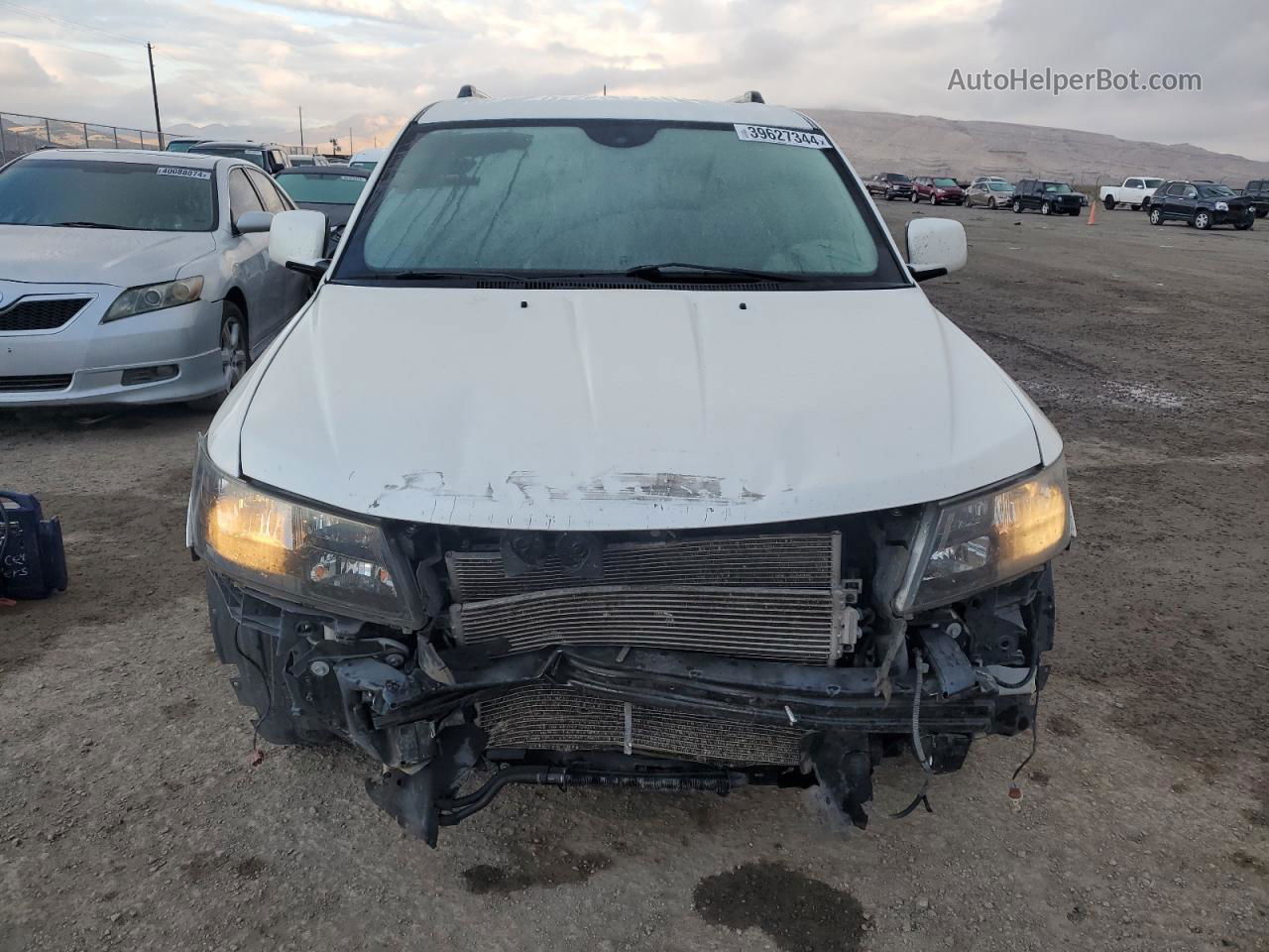 2015 Dodge Journey Crossroad White vin: 3C4PDCGGXFT632636