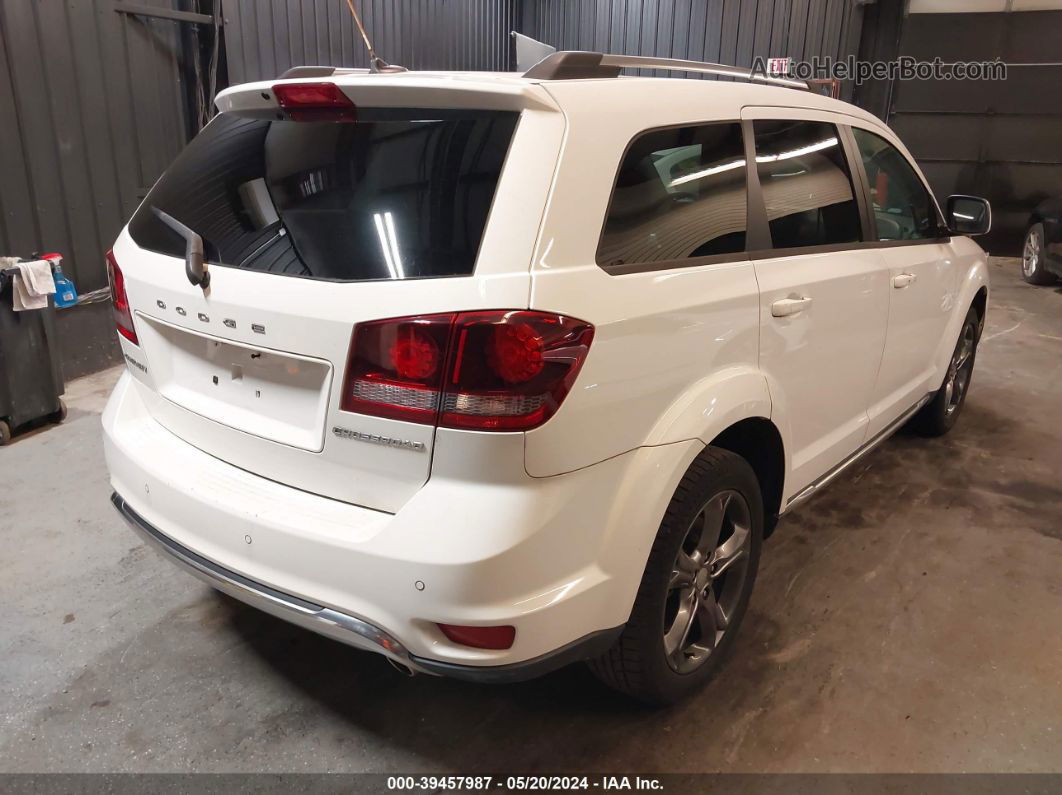 2016 Dodge Journey Crossroad Plus White vin: 3C4PDCGGXGT107772