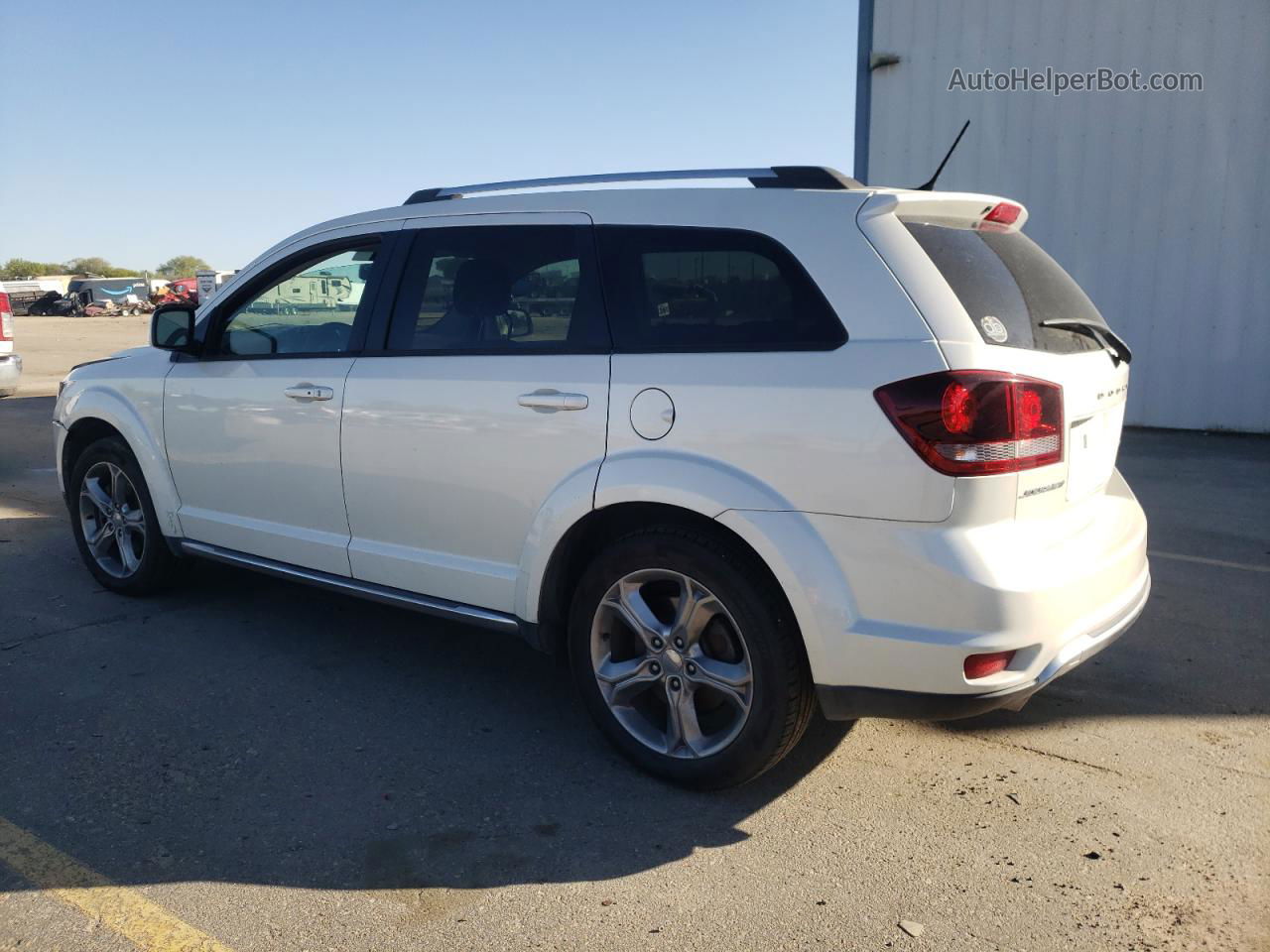 2016 Dodge Journey Crossroad White vin: 3C4PDCGGXGT149259