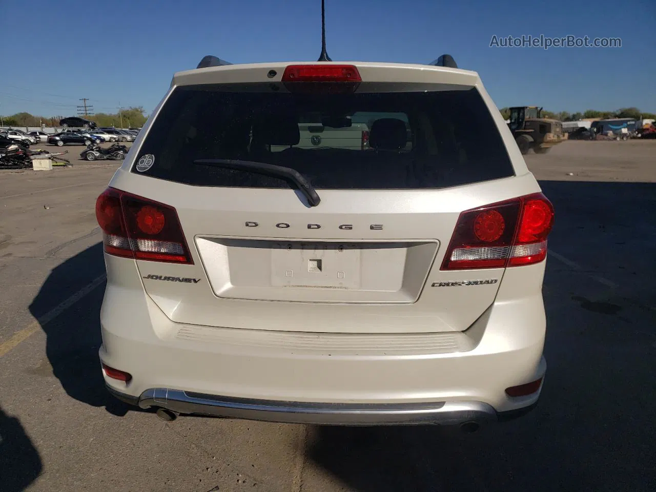 2016 Dodge Journey Crossroad White vin: 3C4PDCGGXGT149259