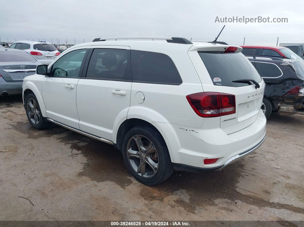 2017 Dodge Journey Crossroad Plus White vin: 3C4PDCGGXHT531602