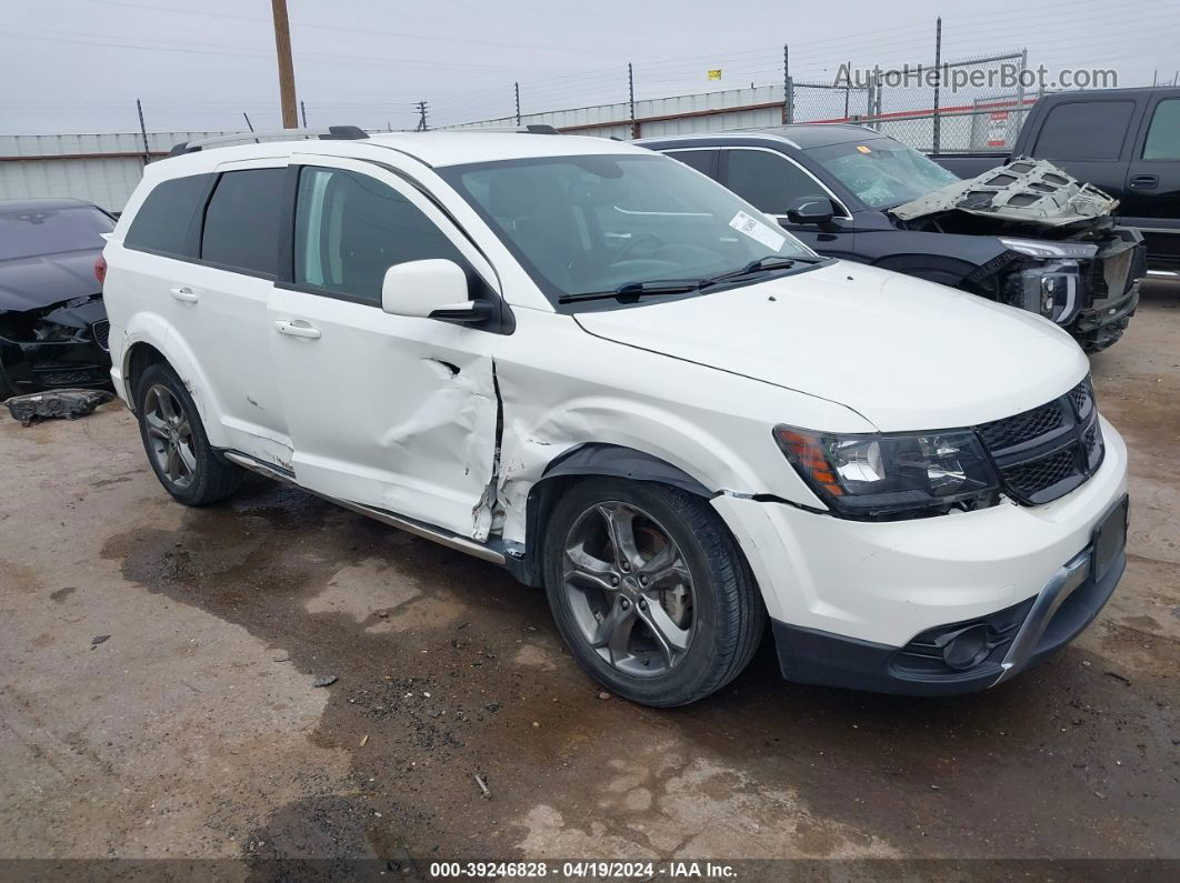 2017 Dodge Journey Crossroad Plus White vin: 3C4PDCGGXHT531602