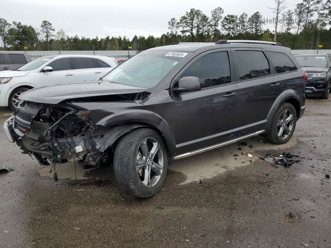 2017 Dodge Journey Crossroad Black vin: 3C4PDCGGXHT538890