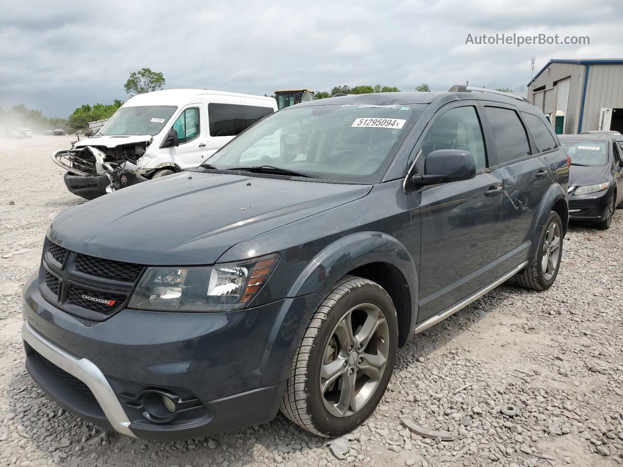 2017 Dodge Journey Crossroad Угольный vin: 3C4PDCGGXHT581240