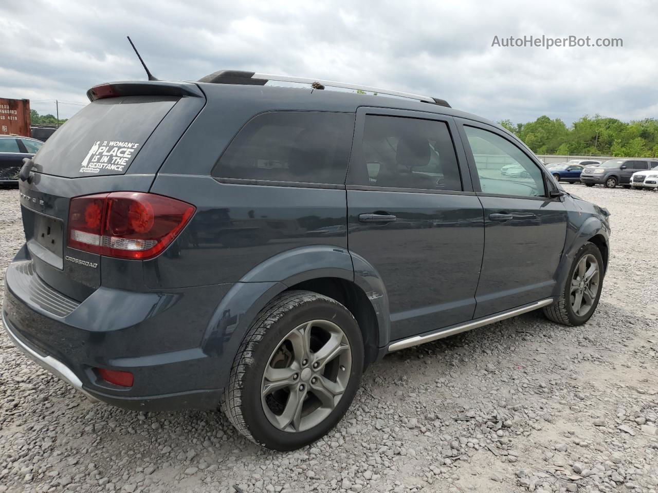 2017 Dodge Journey Crossroad Charcoal vin: 3C4PDCGGXHT581240