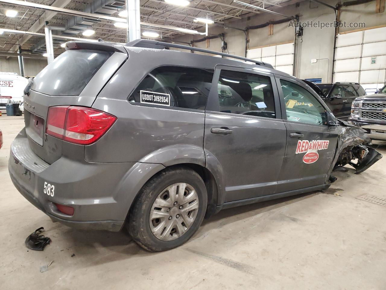 2016 Dodge Journey Se Gray vin: 3C4PDDAG0GT125115