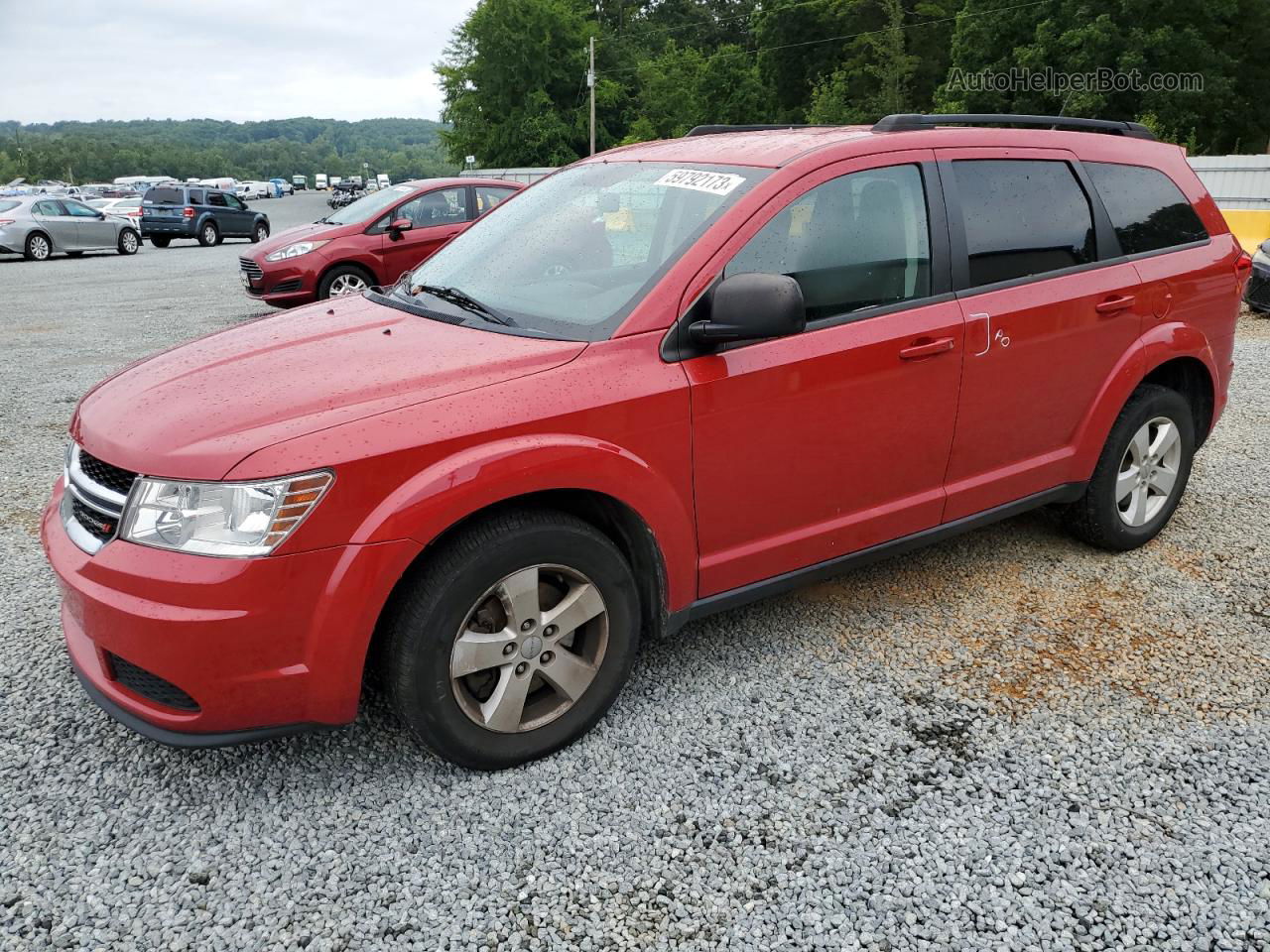 2014 Dodge Journey Se Red vin: 3C4PDDAG1ET228122