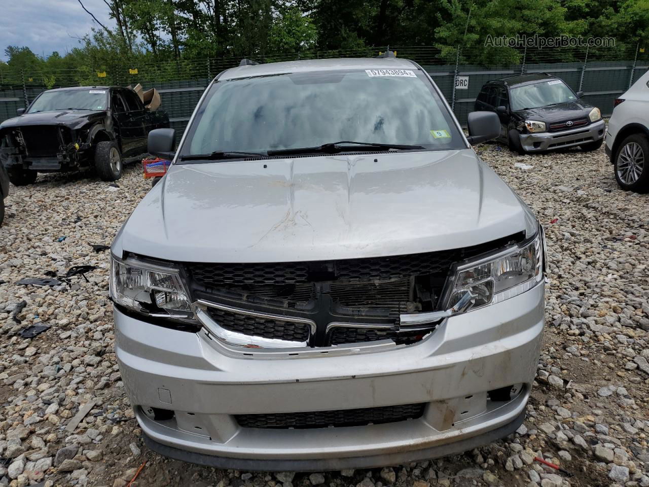 2014 Dodge Journey Se Silver vin: 3C4PDDAG2ET227559