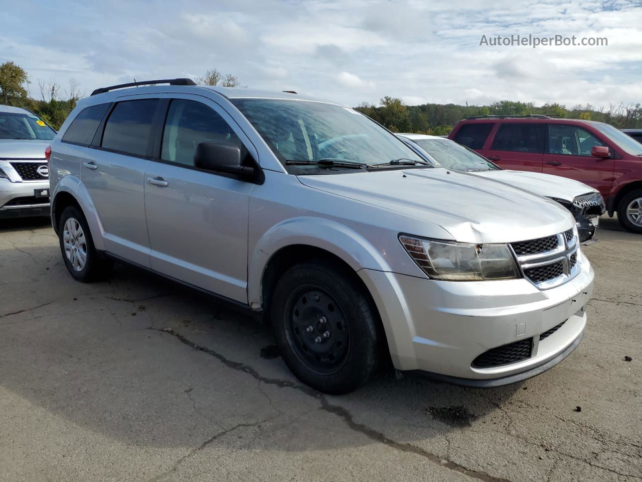 2014 Dodge Journey Se Silver vin: 3C4PDDAG3ET206249