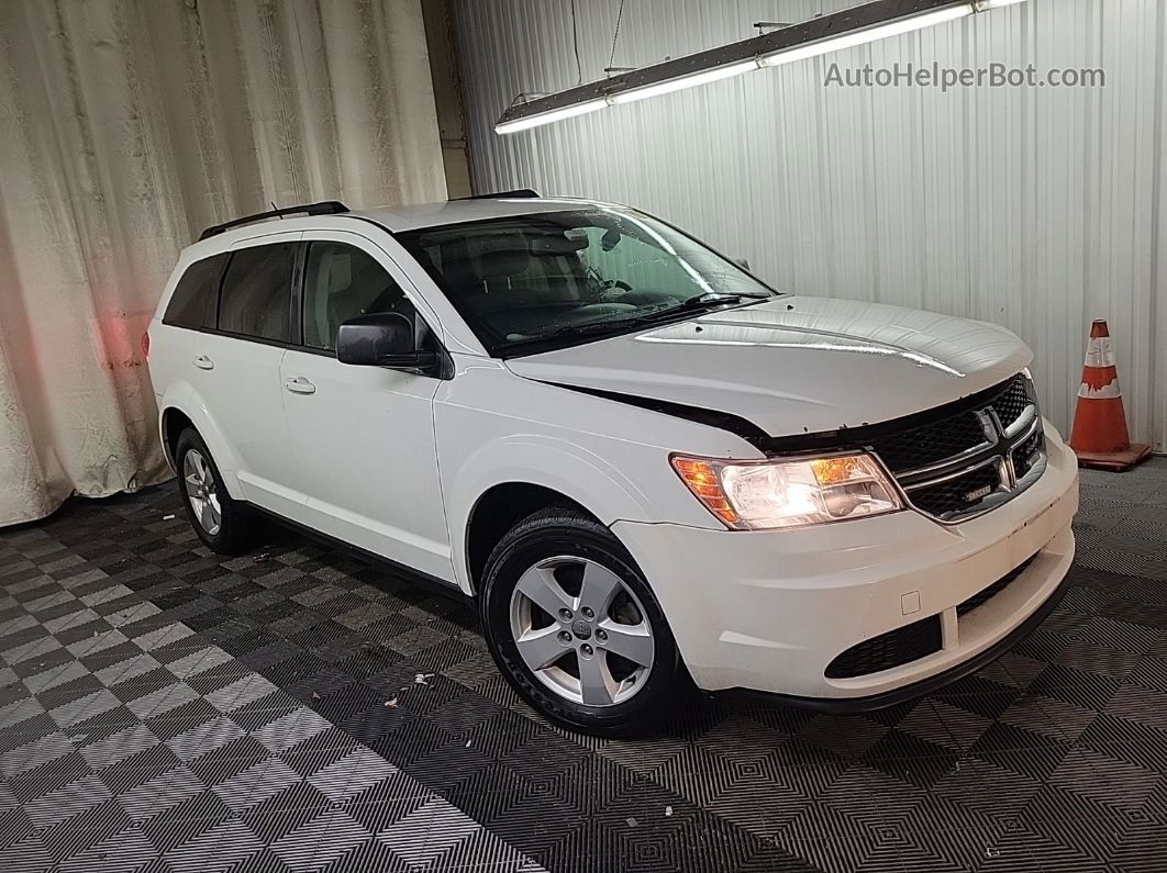 2015 Dodge Journey Se White vin: 3C4PDDAG6FT597155