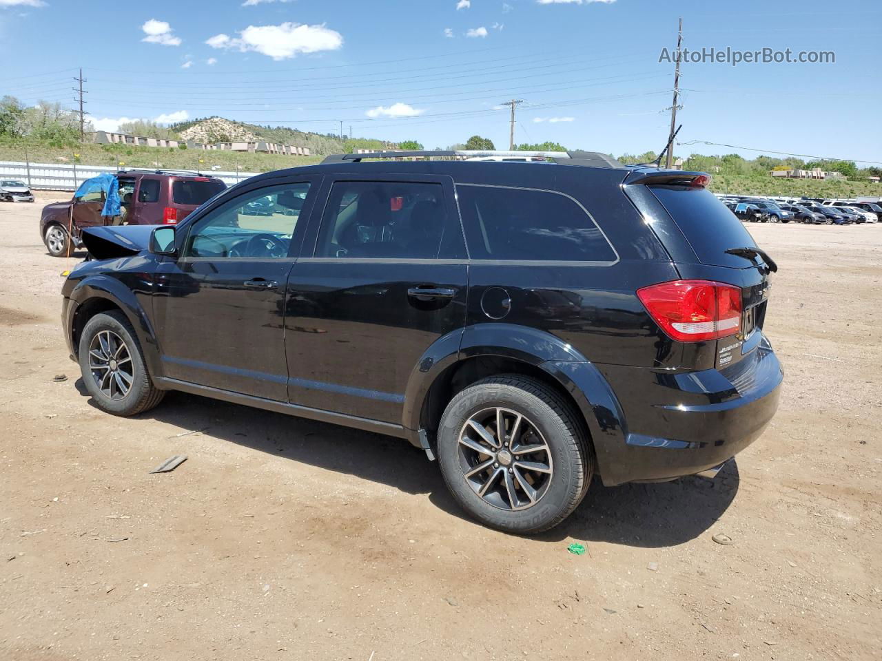 2017 Dodge Journey Se Черный vin: 3C4PDDAG7HT596390