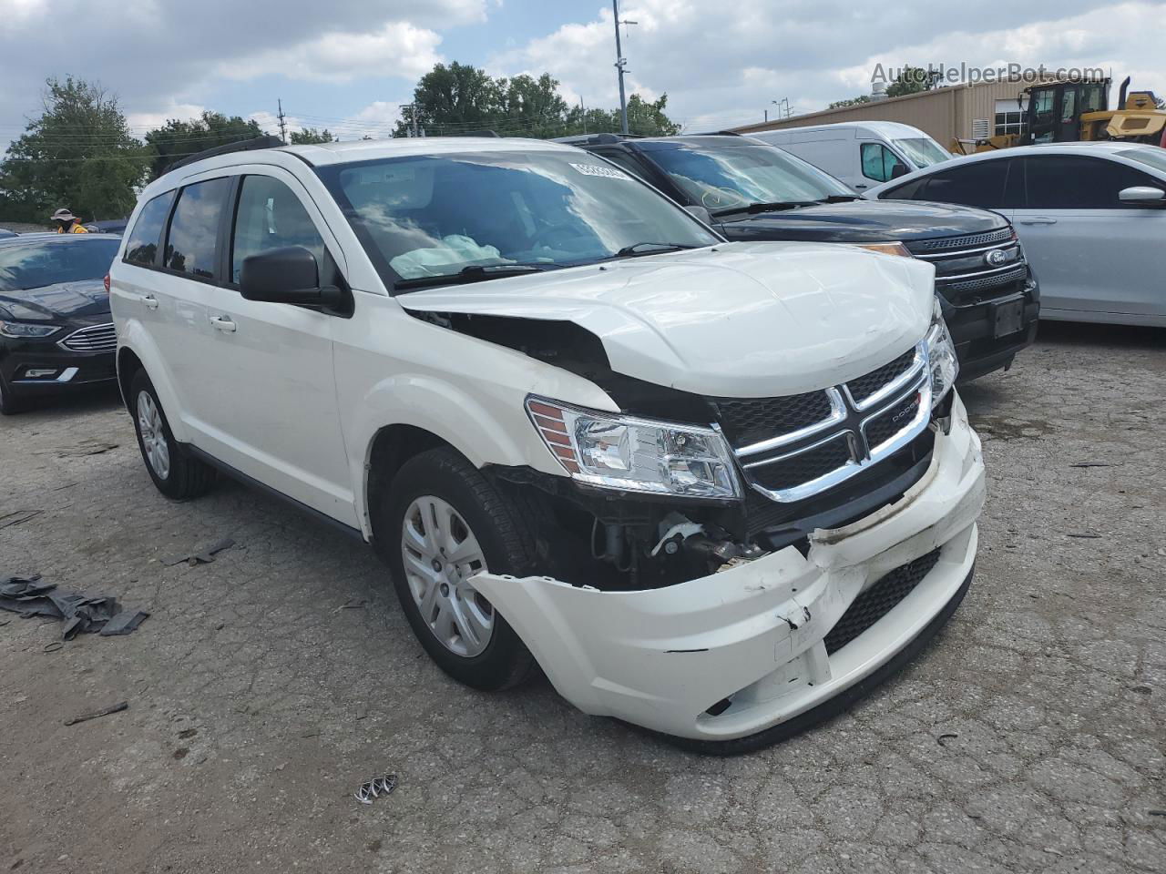 2016 Dodge Journey Se White vin: 3C4PDDAG8GT102116