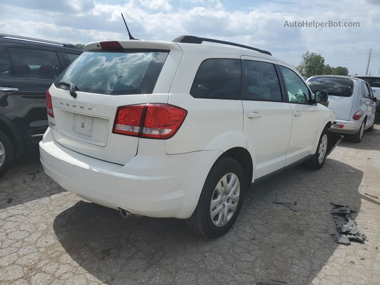 2016 Dodge Journey Se White vin: 3C4PDDAG8GT102116