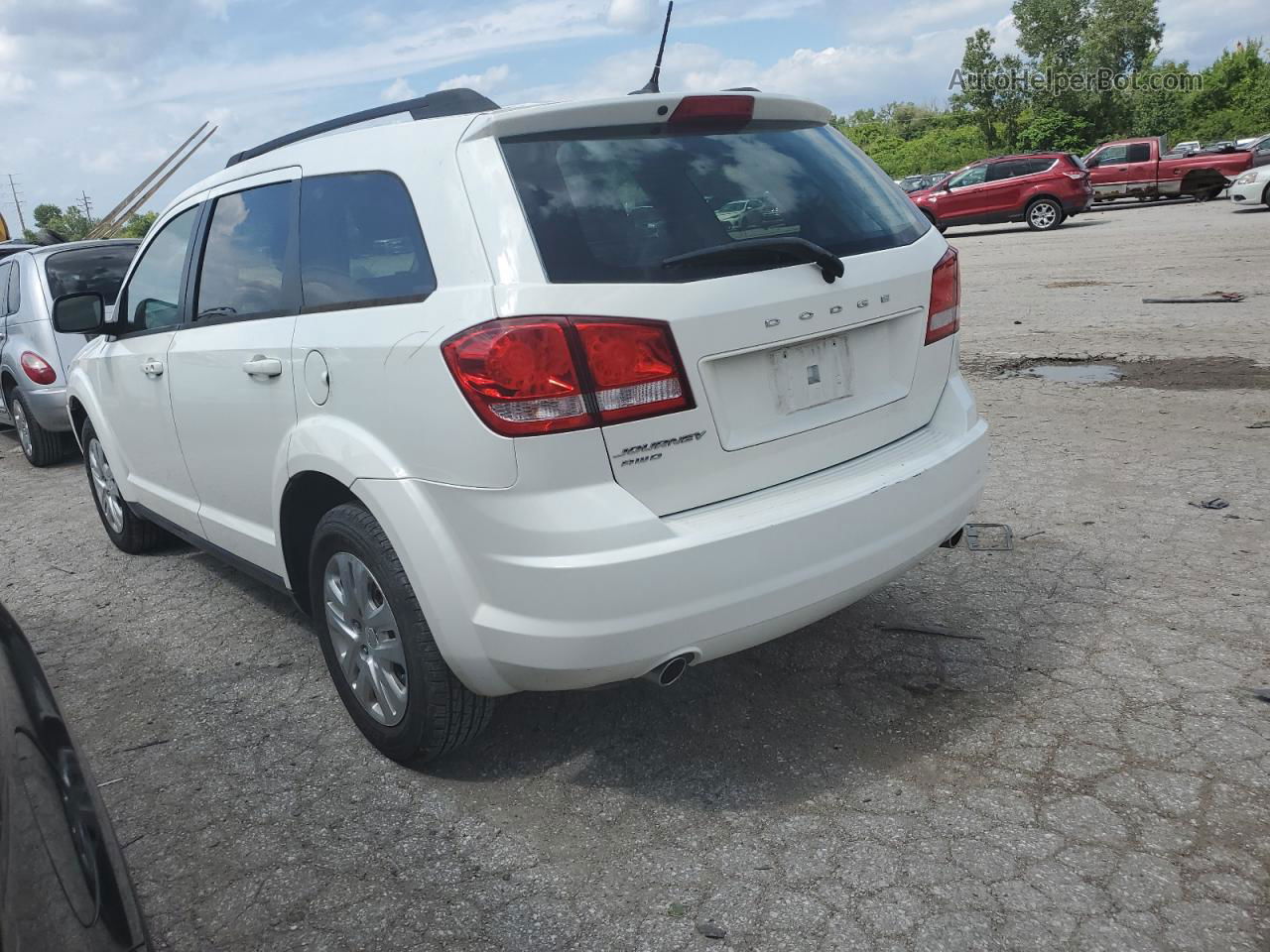 2016 Dodge Journey Se White vin: 3C4PDDAG8GT102116