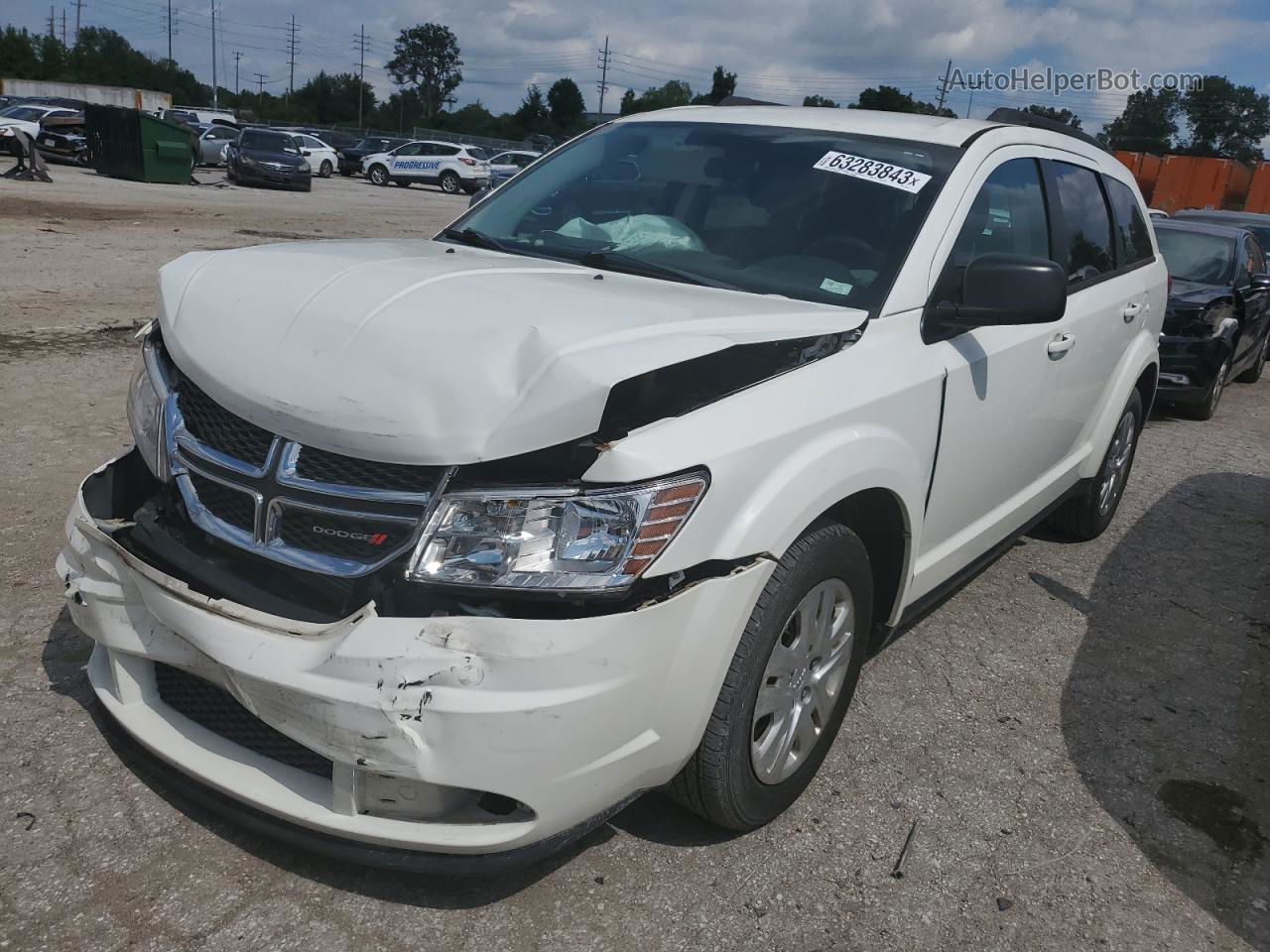 2016 Dodge Journey Se White vin: 3C4PDDAG8GT102116