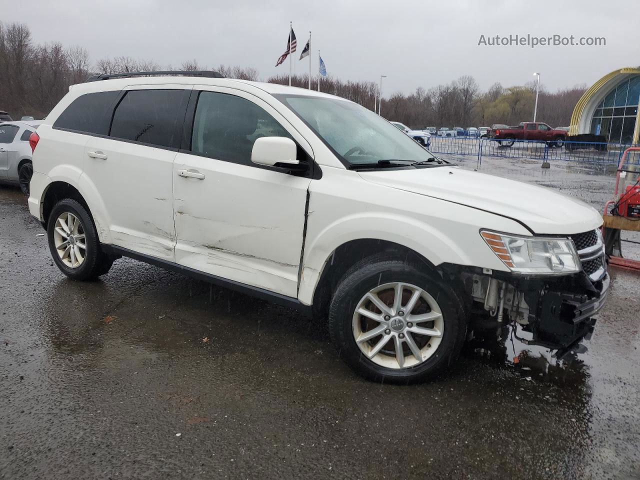 2017 Dodge Journey Sxt White vin: 3C4PDDBG0HT542606