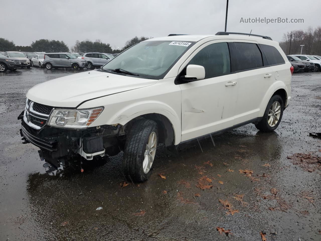 2017 Dodge Journey Sxt White vin: 3C4PDDBG0HT542606