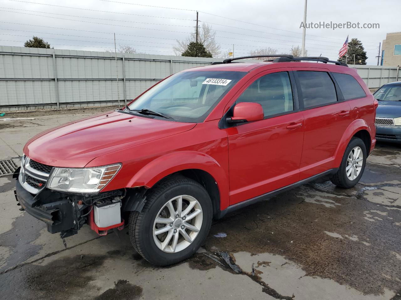 2014 Dodge Journey Sxt Red vin: 3C4PDDBG1ET178594