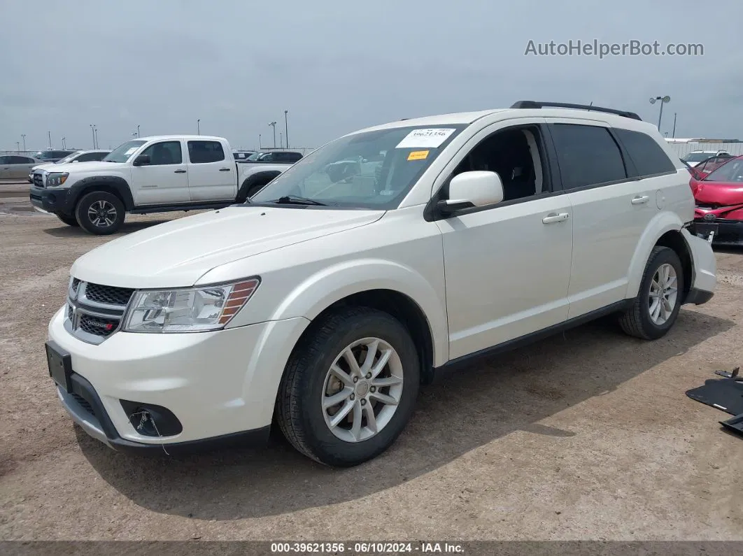 2014 Dodge Journey Sxt White vin: 3C4PDDBG1ET267551