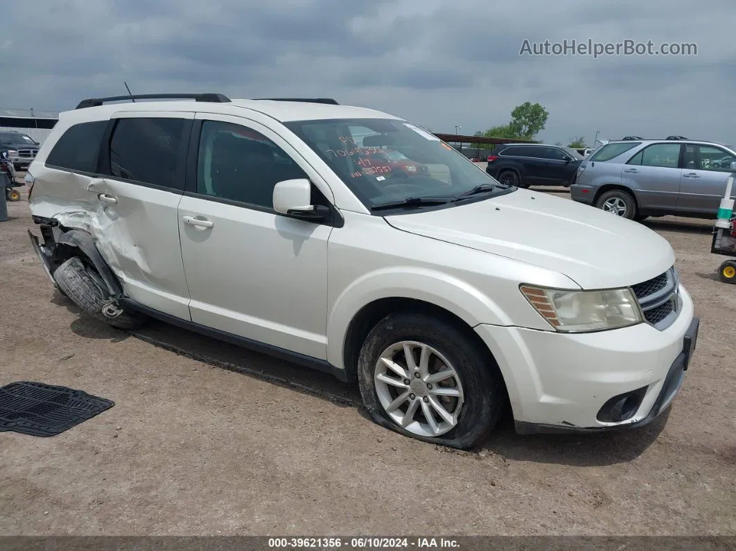 2014 Dodge Journey Sxt White vin: 3C4PDDBG1ET267551