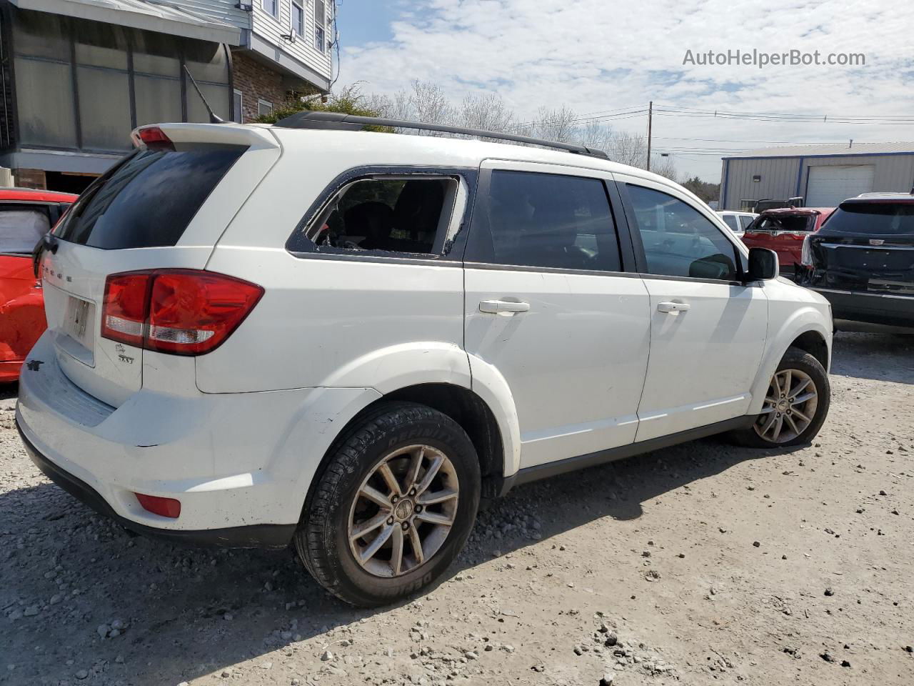 2014 Dodge Journey Sxt Белый vin: 3C4PDDBG1ET271549